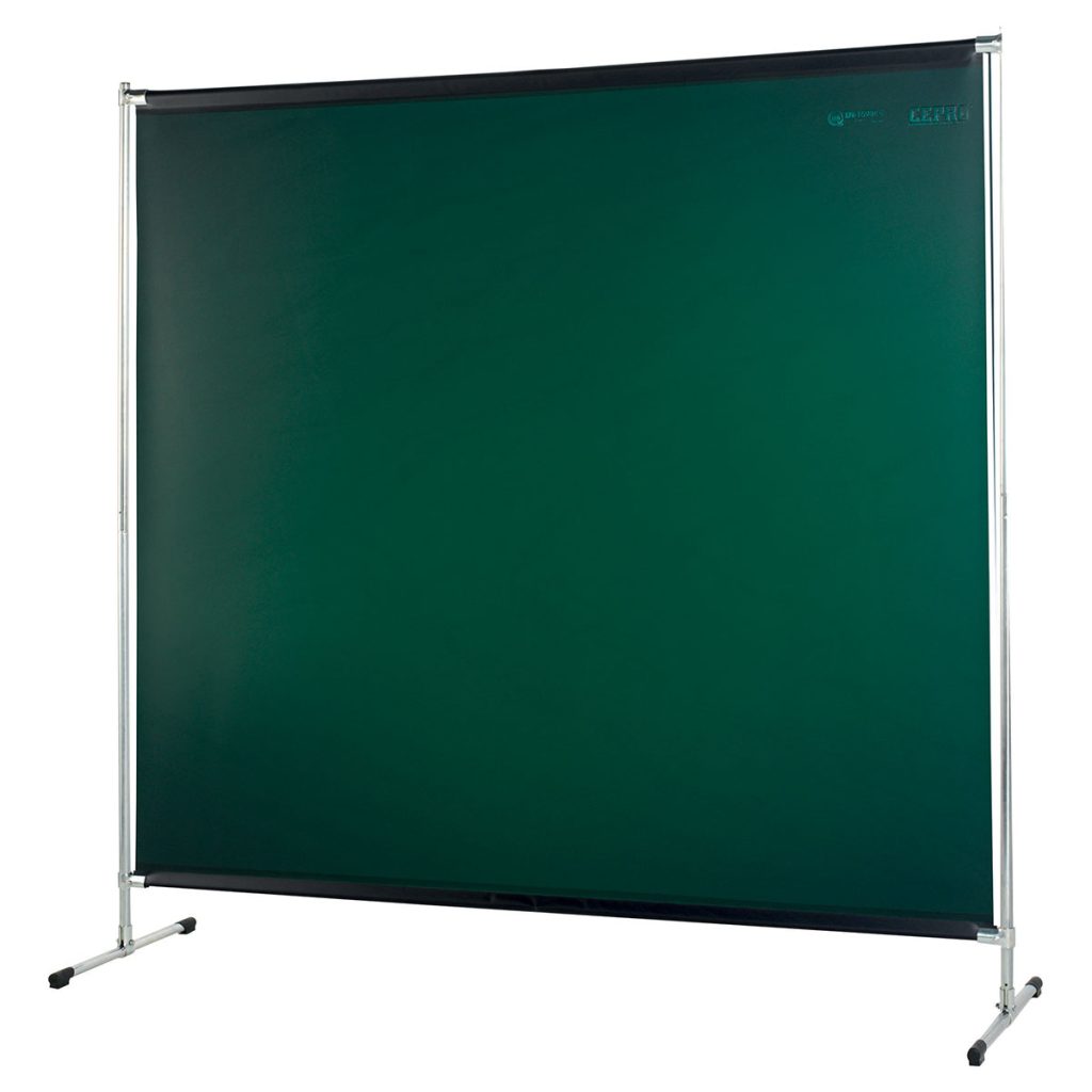 Gys Green Welding Curtain Opti 200.G With Frame 2X2M